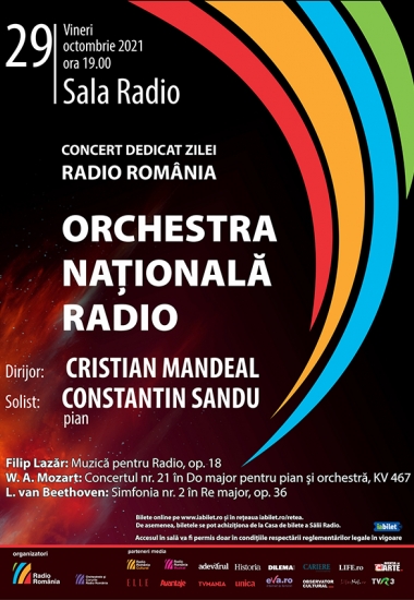 Cristian Mandeal dirijează Concertul dedicat celor 93 de ani aniversați de Radio România